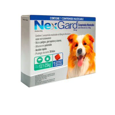 NEXGARD 10.1-25 KG 1 COMPRIMIDO