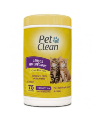 TOALLITAS HUMEDAS CON ALOE VERA PARA GATOS