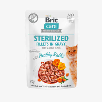 POUCH STERILIZED FILLETS IN GRAVY CONEJO