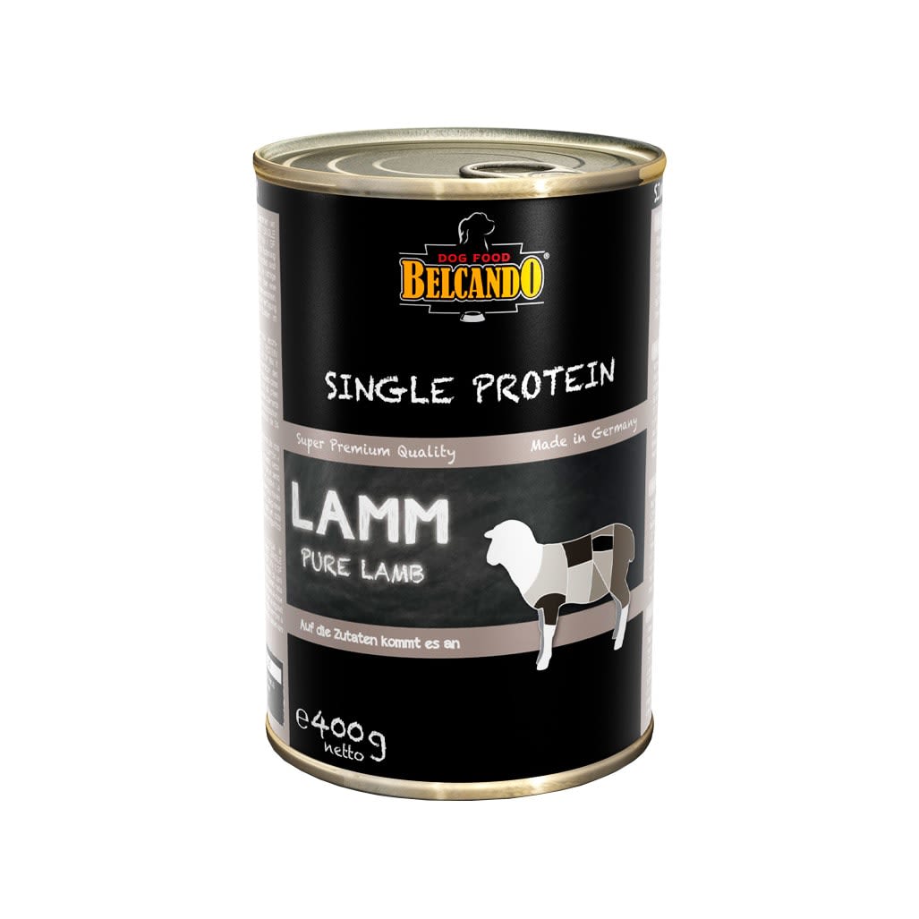 BELCANDO ALIMENTO HUMEDO SINGLE PROTEIN CORDERO 400g1