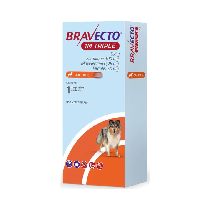 BRAVECTO 1M TRIPLE 5 A 10 KG1