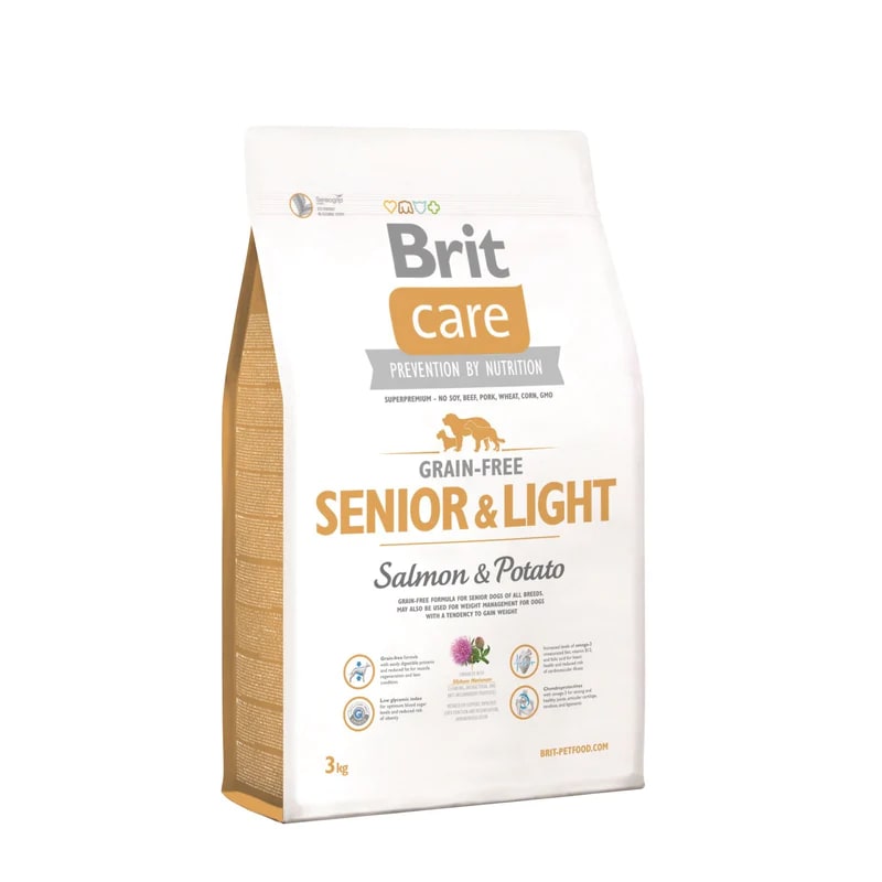 BRIT CARE SENIOR + LIGHT SALMON & POTATO 3 KG1