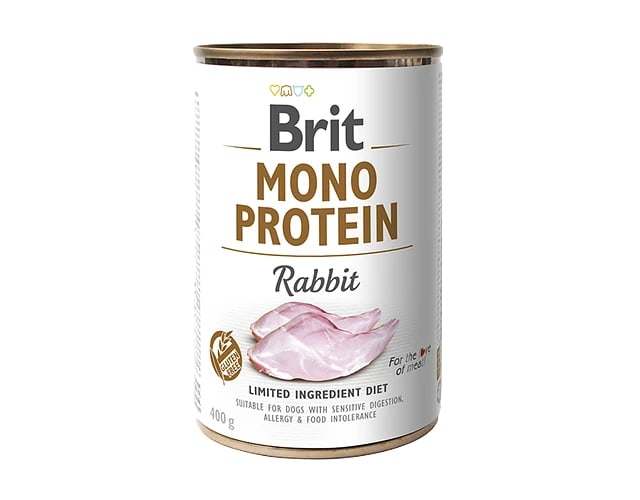 BRIT MONO PROTEIN CONEJO LATA PERRO1