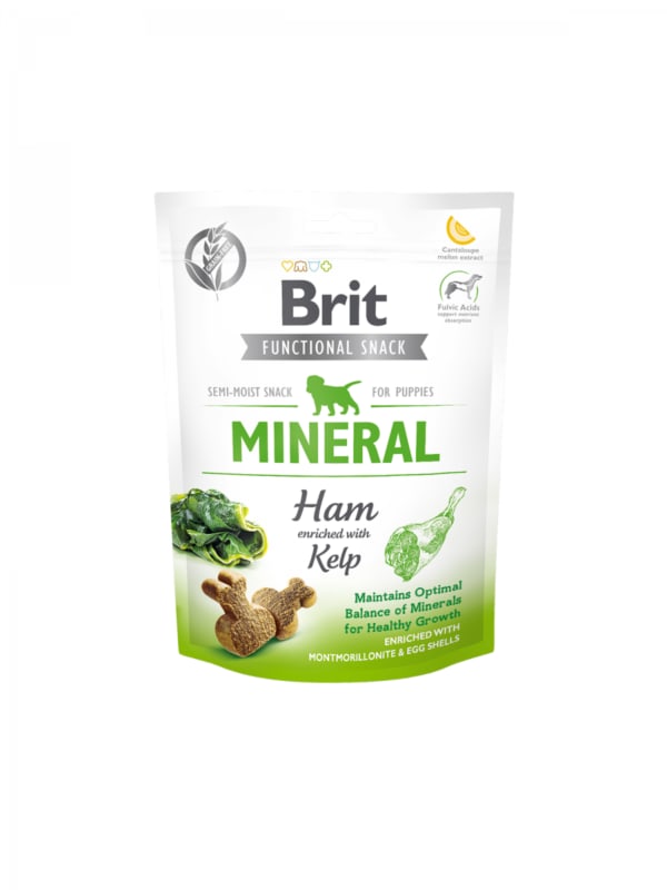 BRIT CARE SNACK FUNCIONAL MINERAL HAM PUPPY 150g1