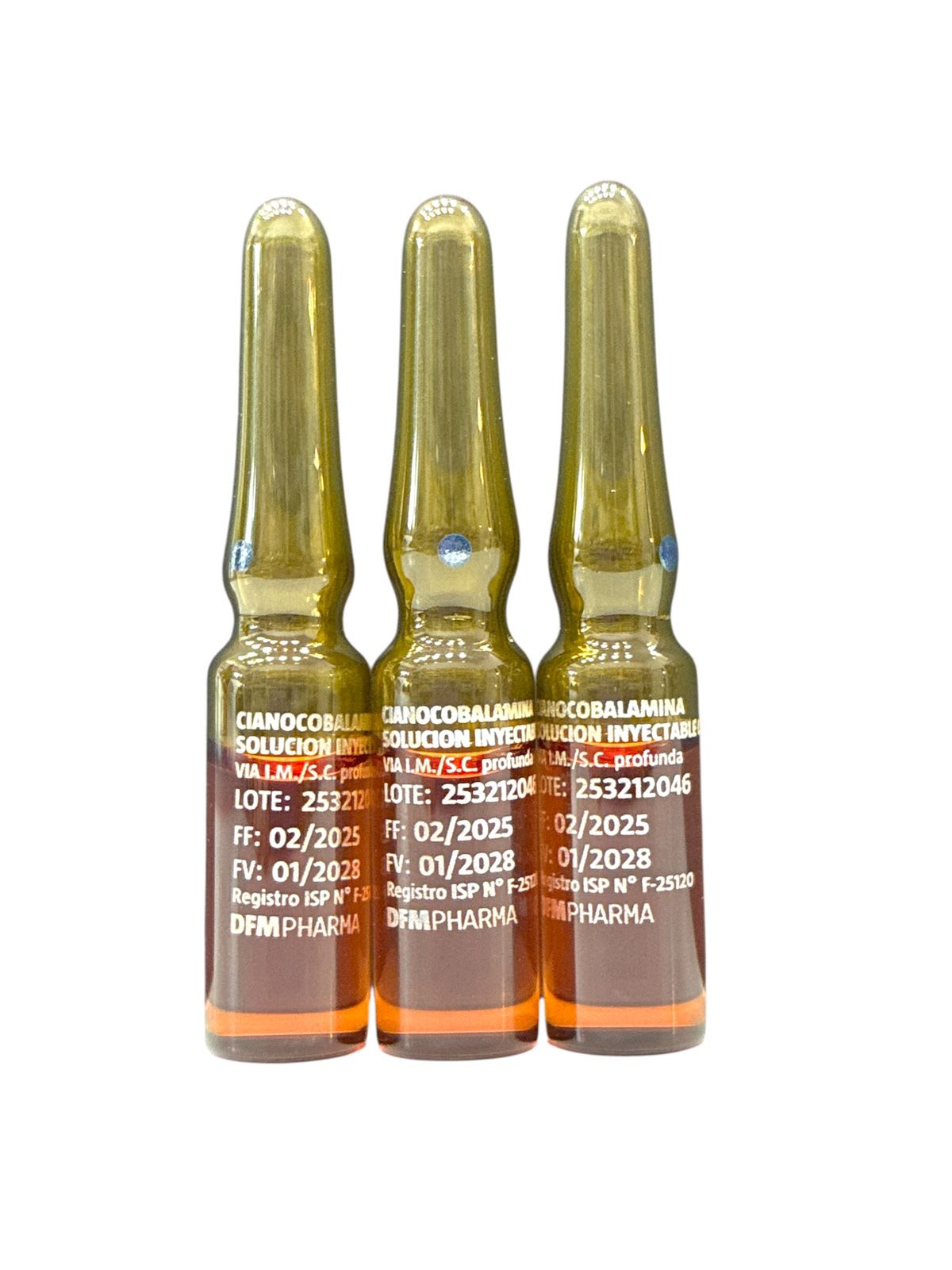 CIANOCOBALAMINA 3 AMPOLLAS x 1 ml1