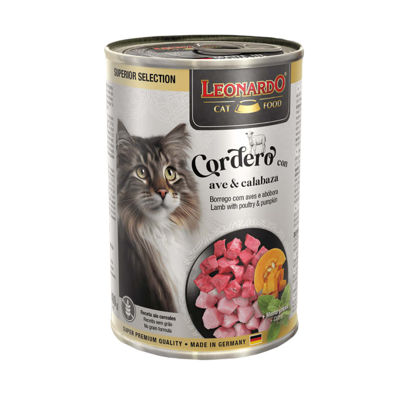 LEONARDO ALIMENTO HUMEDO CORDERO CON AVE 400GR1