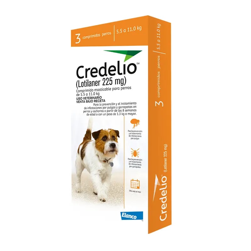 CREDELIO 5.5-11 KG 3 COMPRIMIDOS1