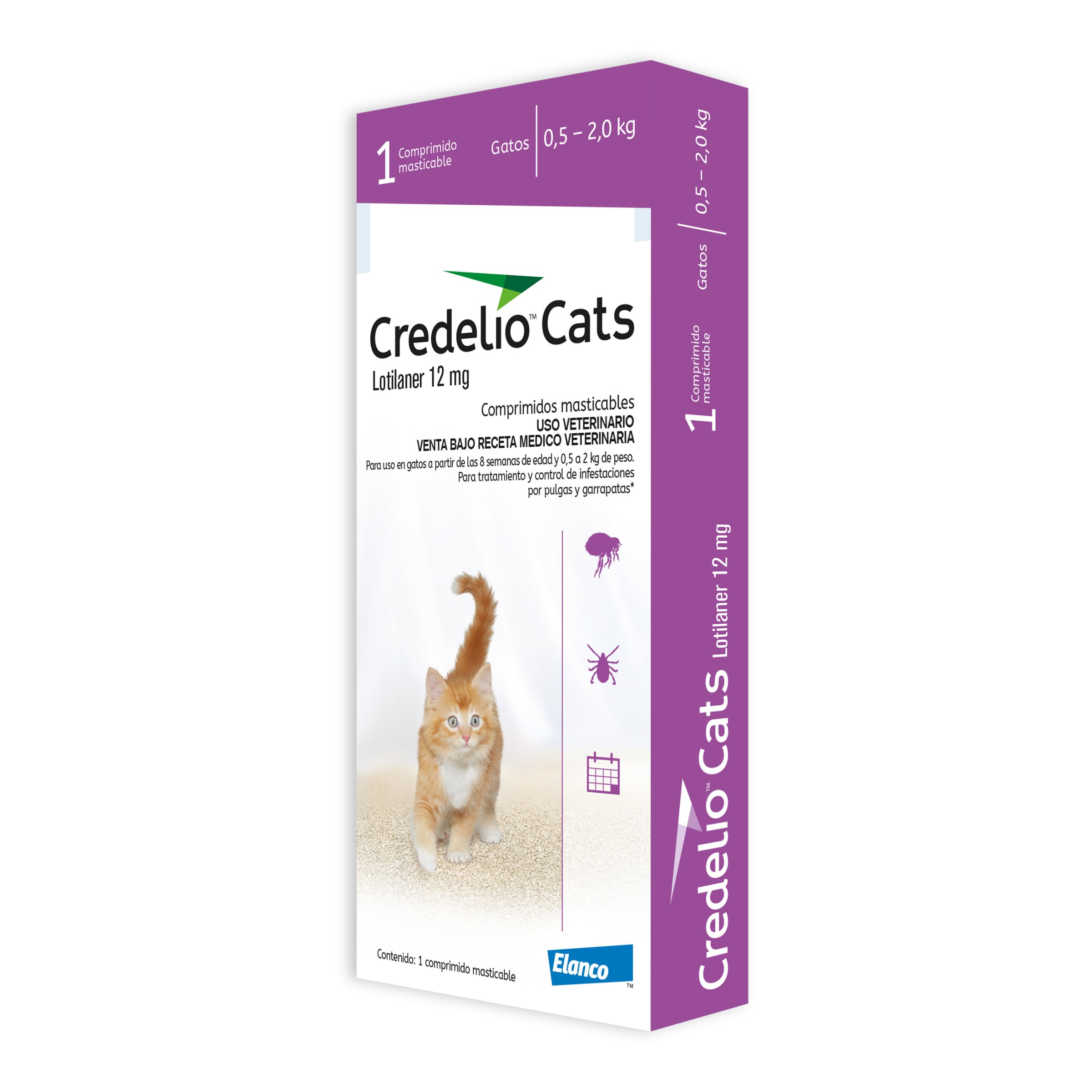 CREDELIO GATOS 0.5-2 KG 1 COMPRIMIDO1