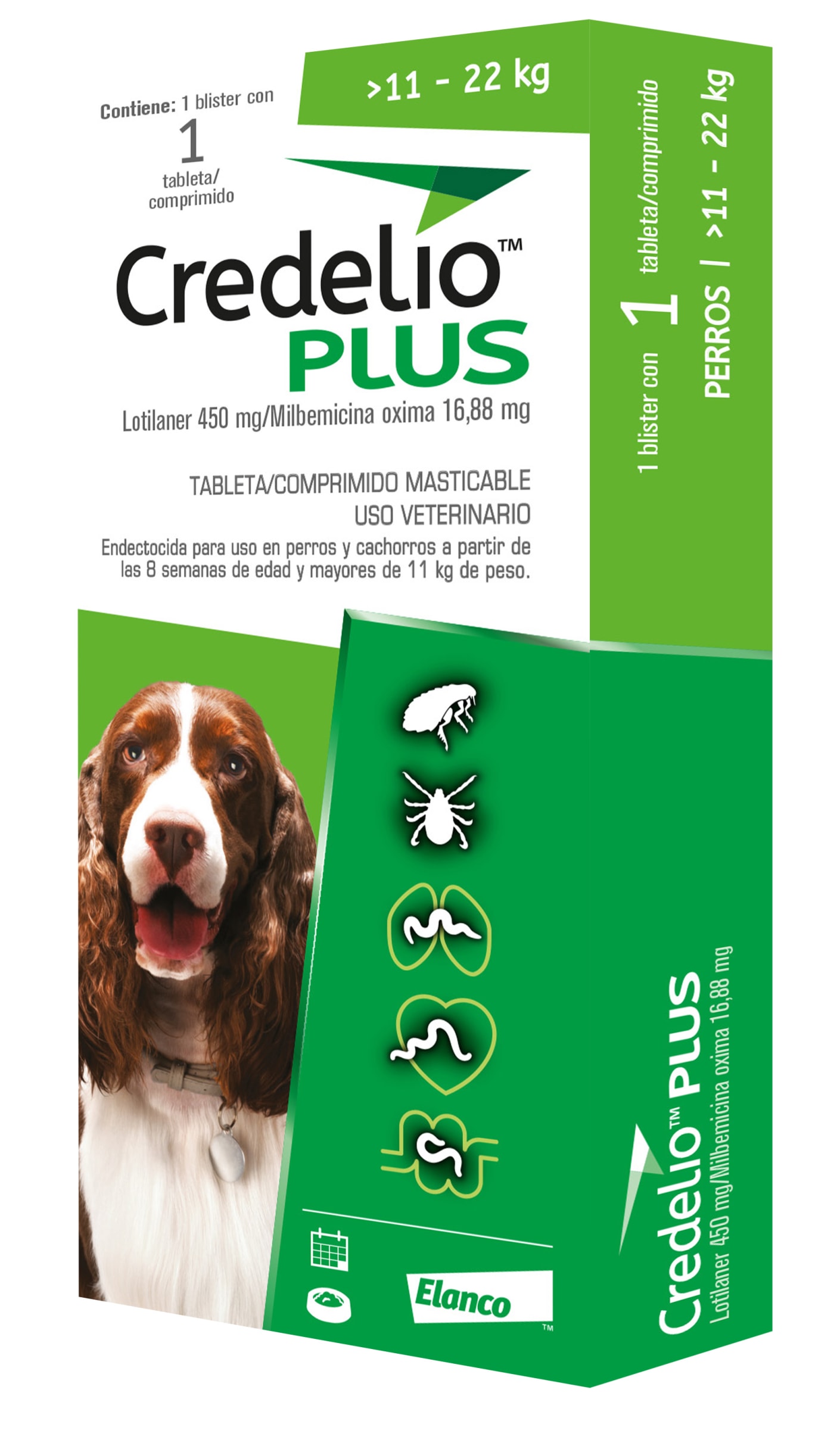 CREDELIO PLUS 11-22 KG 1 COMPRIMIDO1