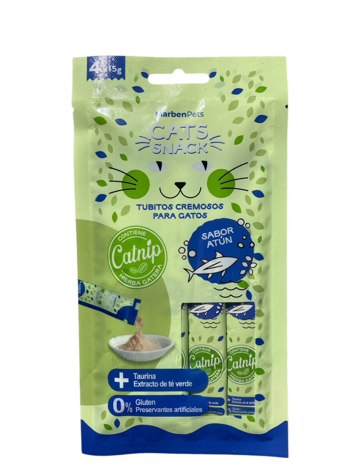 SNACK CREMOSO CON CATNIP SABOR ATUN1