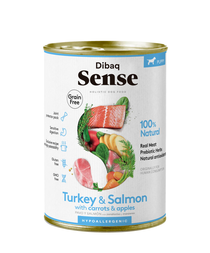 DIBAQ SENSE PUPPY PAVO & SALMON1