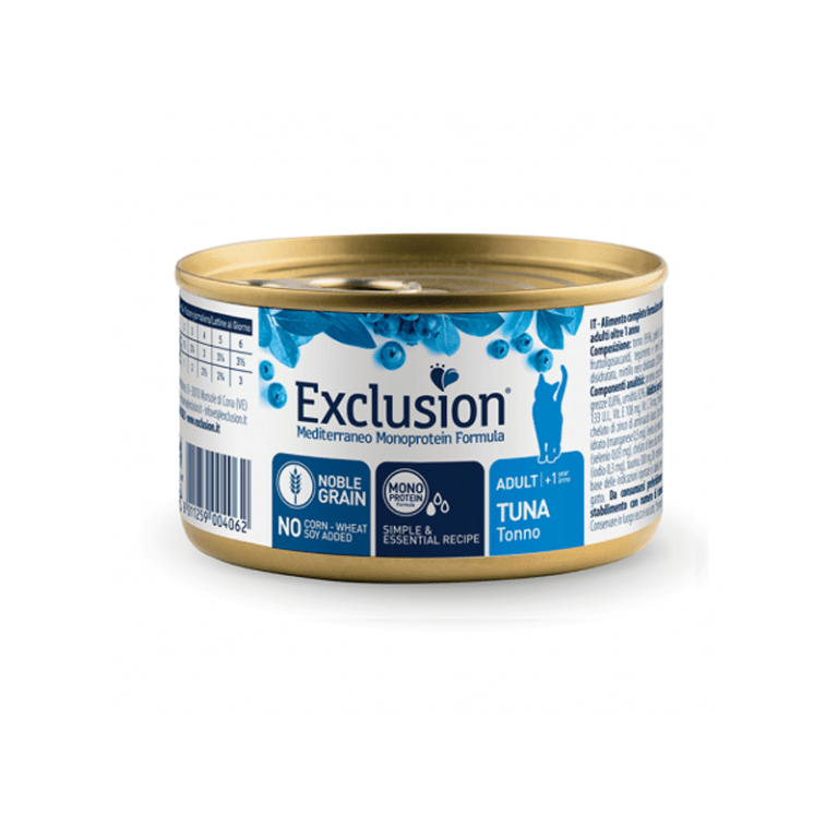 EXCLUSION MONOPROTEINA LATA GATO ATUN 85 GR1