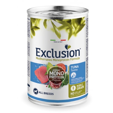EXCLUSION MONOPROTEINA LATA PERRO ATUN 400 GR1