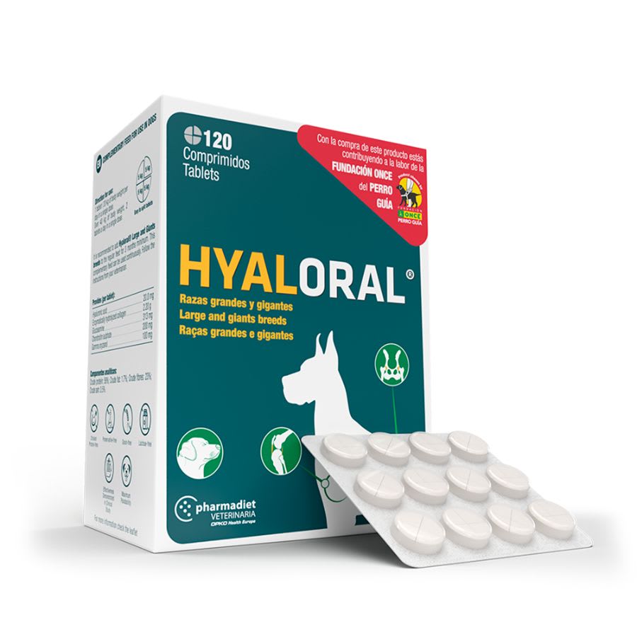 HYALORAL RAZAS GRANDES Y GIGANTES 120 COMPRIMIDOS1