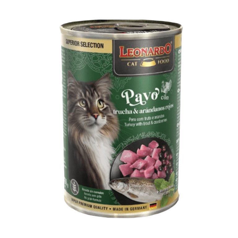 LEONARDO ALIMENTO HUMEDO PAVO CON TRUCHA 400GR1