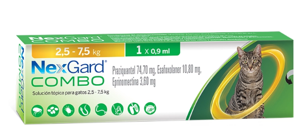 NEXGARD COMBO GATOS 2.5 - 7.5 KG1