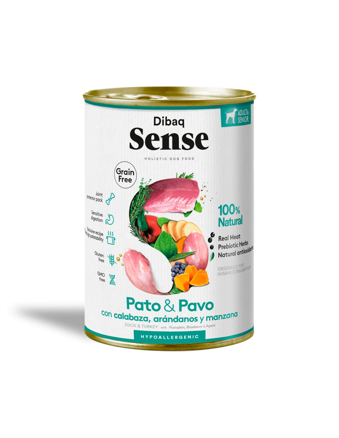 DIBAQ SENSE PATO Y PAVO LATA PERRO1