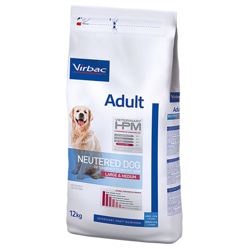 VIRBAC HPM ADULT NEUTERED DOG LARGE & MEDIUM 12 KG1