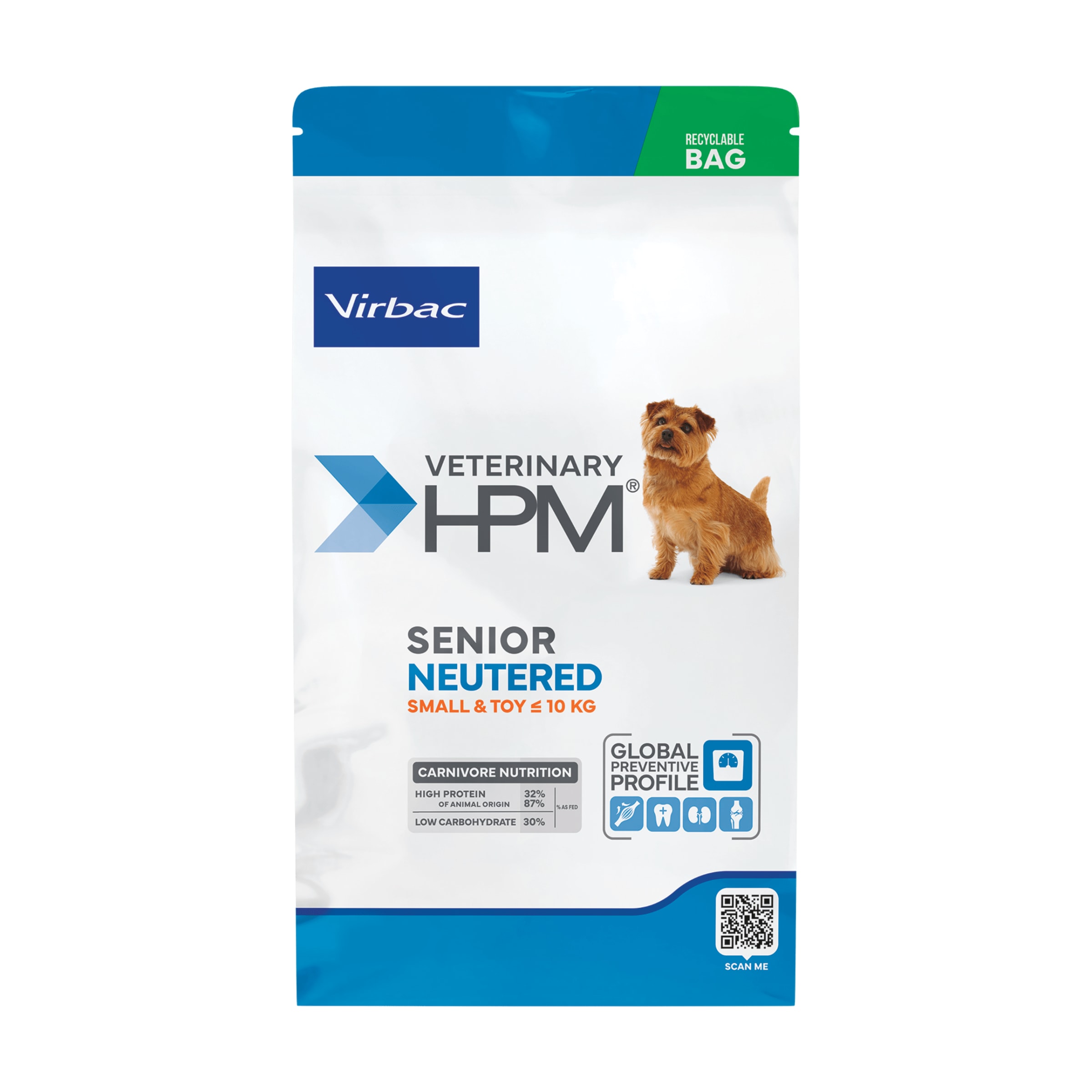 VIRBAC HPM SENIOR NEUTERED DOG SMALL & TOY1