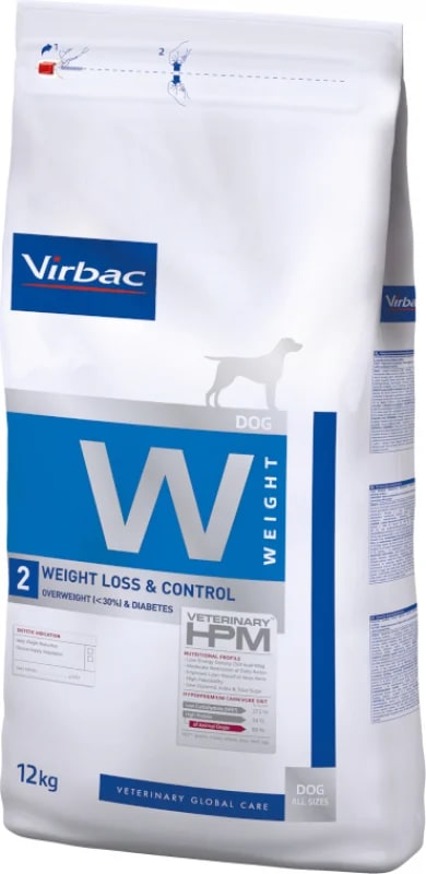 VIRBAC HPM W2 DOG WEIGHT LOSS & CONTROL 12 KG1