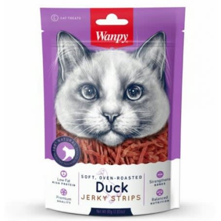 WANPY SOFT DUCK JERKY STRIPS PARA GATOS1