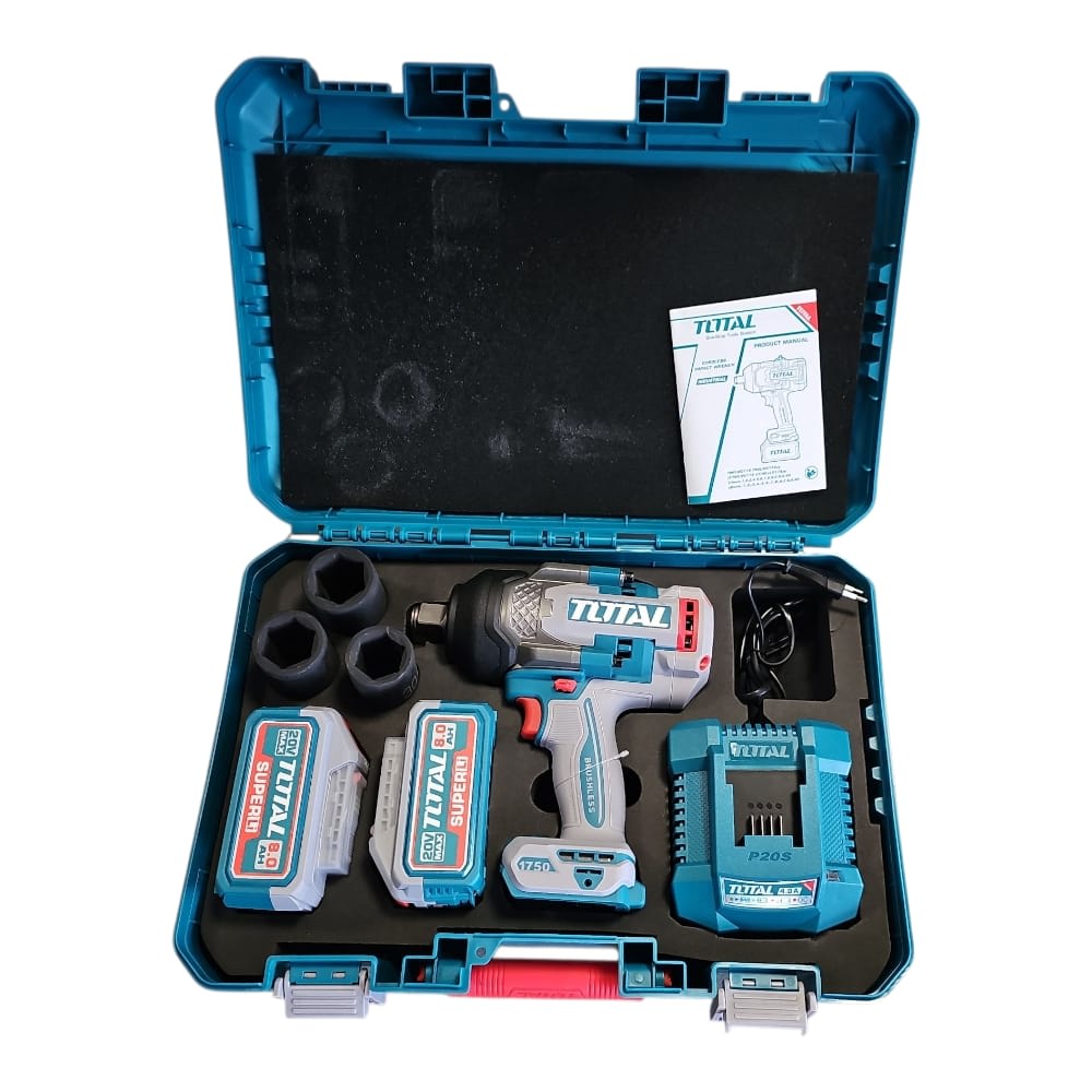KIT PISTOLA DE IMPACTO TOTAL 1750NM TIWLI20175 | Car and Truck Ltda