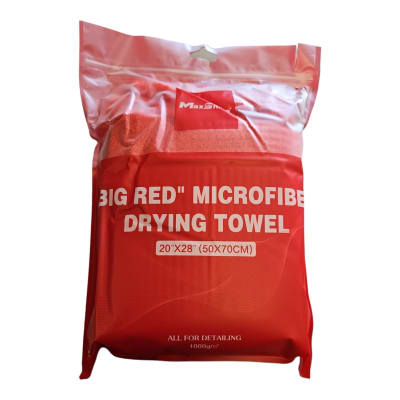 BIG RED MICROFIBER DRYING TOWEL MAXSHINE1