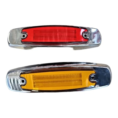 FAROL LATERAL LED CROMADO PREMIUM 2F 12/24V