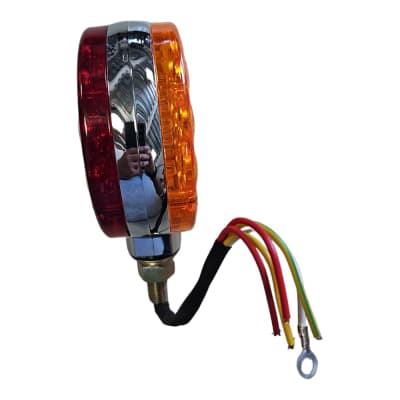 FAROL BICOLOR REDONDO LED CROMADO