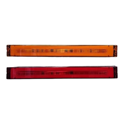 FAROL BARRA ROJO ESTROBOS 30CM 12/24V