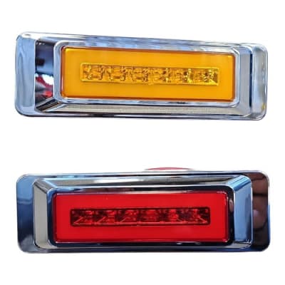 FAROL LATERAL PREMIUM CROMO 12/24V 160X551