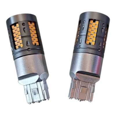AMPOLLETA T20 2 CONTACTO LED AMBAR 12V