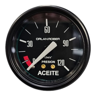 RELOJ MECANICO PRESION ACEITE 120LBS ORLAN ROBER1