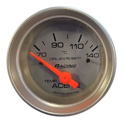RELOJ TEMPERATURA ELECTRICO ACEITE 12V PLATA ORLAN ROBER1