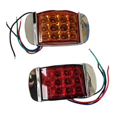 FAROL LATERAL LED CAMION CROMADO 3 FUNCIONES 12/24V1