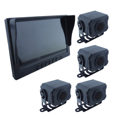 PANTALLA CAMION 4 CAMARAS Y DVR