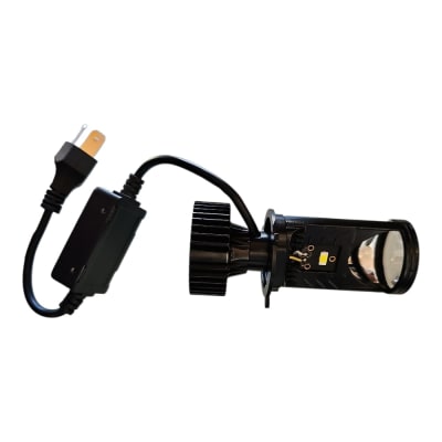 KIT LED H4 CON LUPA 12/24V