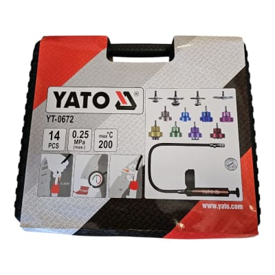 SET MEDICION PRESION RADIADOR 14 PIEZAS YATO YT-0672