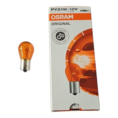 AMPOLLETA PY21W AMBAR BAU15S 12V OSRAM1