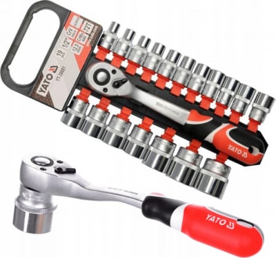 SET DADOS 1/2 19 PIEZAS YATO YT-38681
