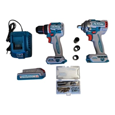KIT PROMOCIONAL PISTOLA IMPACTO 400NM + TALADRO 55NM TOTAL1