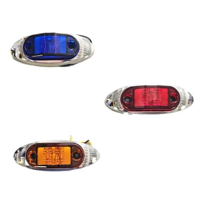 FAROL LATERAL OVALADO CROMADO 12/24V