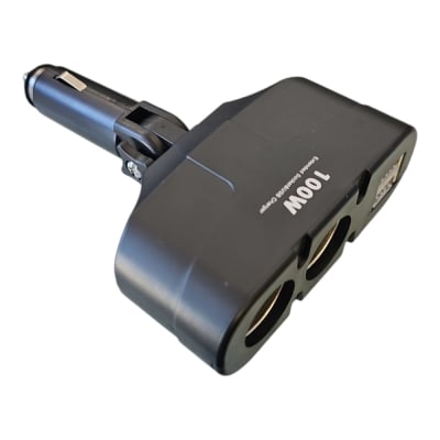 SACA CORRIENTE DOBLE MAS 2 USB1