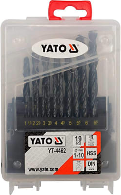 SET BROCA ACERO 19 PZS YATO YT-44621