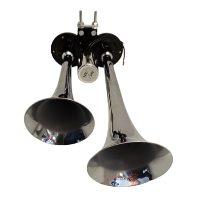 BOCINA AIRE CROMADA 12/24V