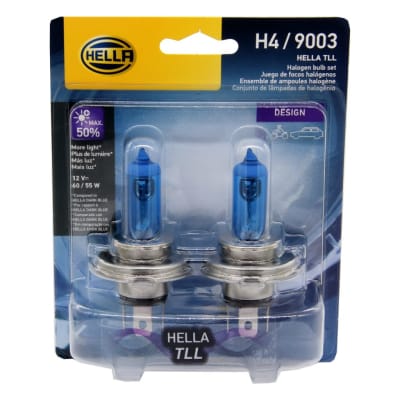 JUEGO AMPOLLETAS H4 12V 60/55W LUZ DIA HELLA