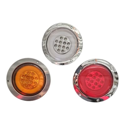 FAROL EMPOTRADO HALO CROMADO 12/24V