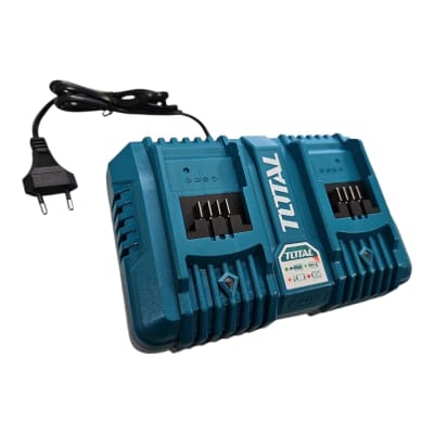 CARGADOR DE BATERIA DOBLE INTELIGENTE 20V TOTAL TCLI2034