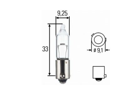 AMPOLLETA HELLA H21W BAY9S 24V1