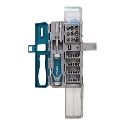 SET DESTORNILLADOR DE TRINQUETE 33PCS TOTAL TACSD303361